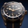 Tudor Heritage Black Bay Bronze Blue Replica Watches Hands On