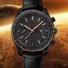 Review On Replica Omega Speedmaster “Dark Side Of The Moon” With Matt Gray Dial