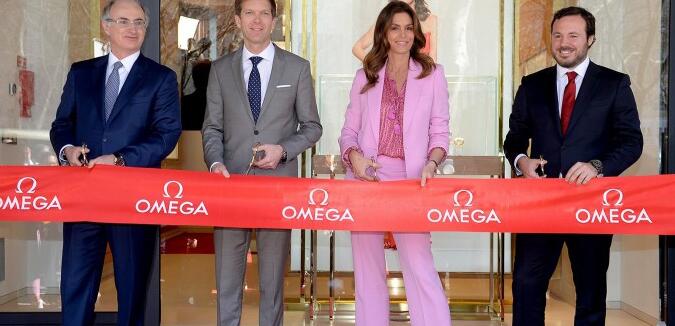 Cindy Crawford Attends The New Replica Omega Flagship Store In Lisbon