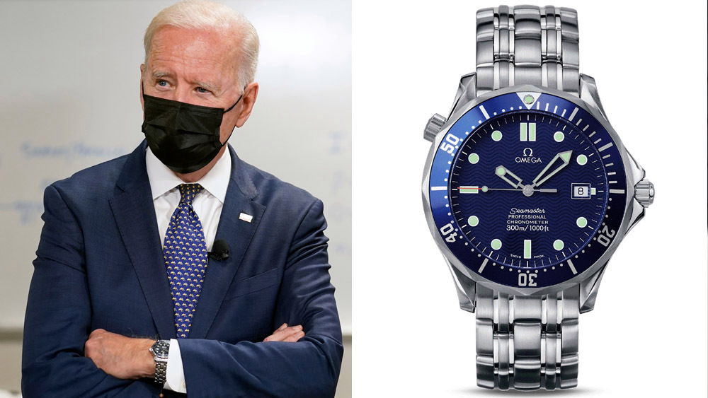 President Biden Wore His Trusted Swiss Luxury Fake Omega Seamaster During His Pitch for the American Families Plan